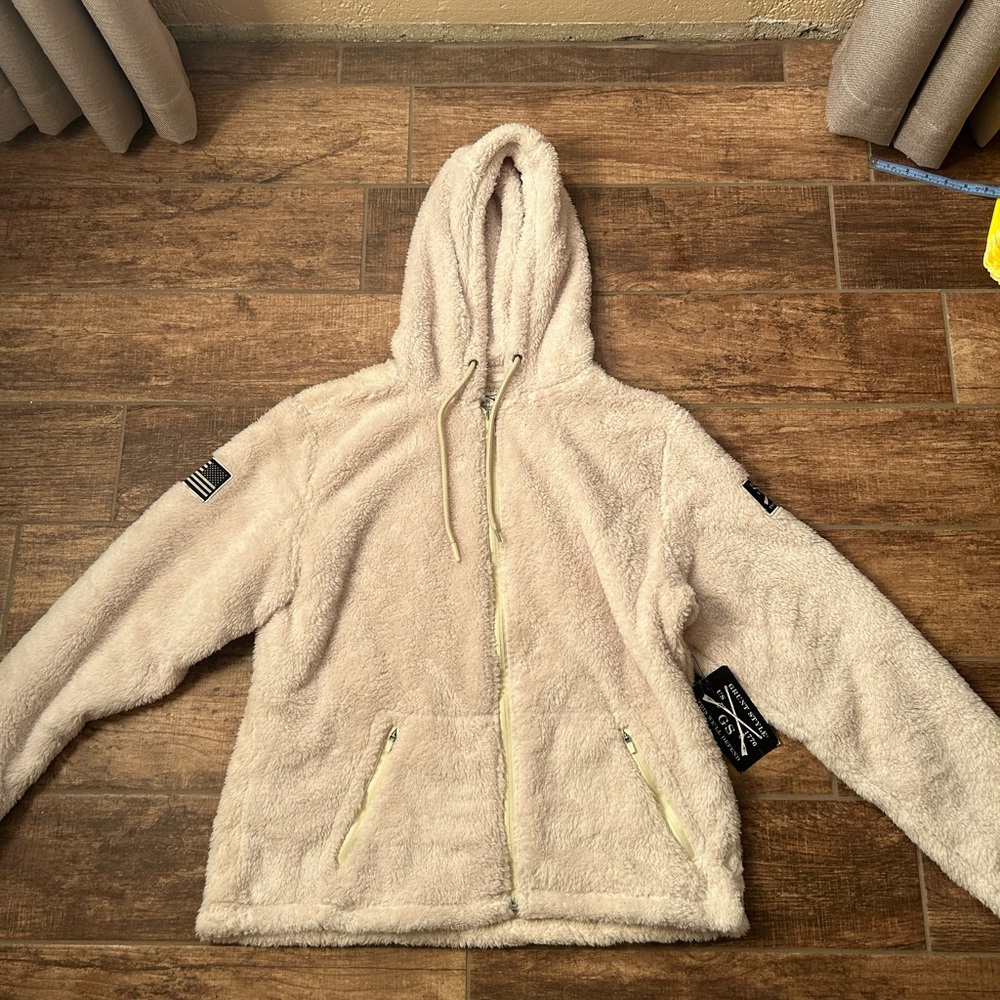 Grunt Style Cream Fleece Jacket